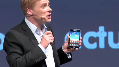 Samsung Galaxy Note getoond op IFA