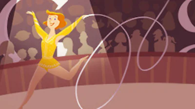 Olympische Spelen ritmische gymnastiek Google Doodle