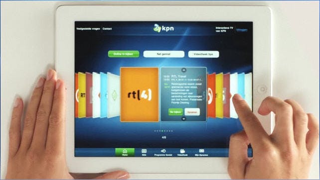 Interactieve tv op pc, laptop en iPad