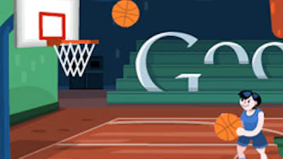 Olympische Spelen basketbal Google Doodle