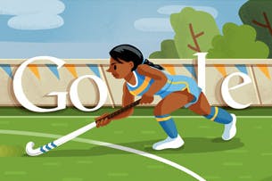 Olympische Spelen hockey Google Doodle