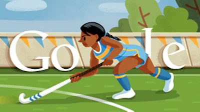 Olympische Spelen hockey Google Doodle