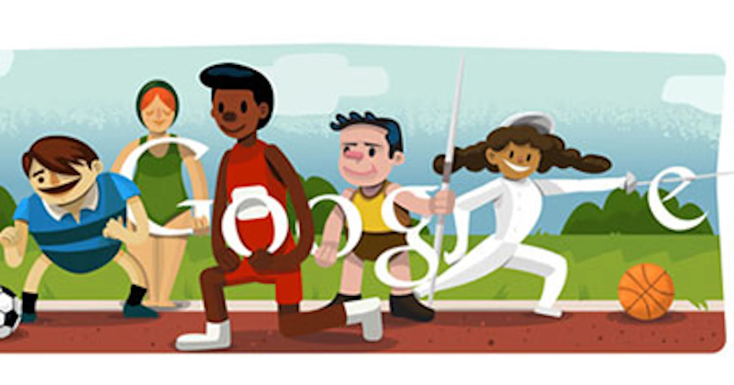 Olympische spelen 2012 openingsceremonie Google Doodle