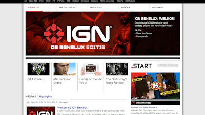 Gamesite IGN nu ook in Nederland en België