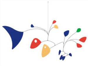 Alexander Calder doodle van Google in herhaling