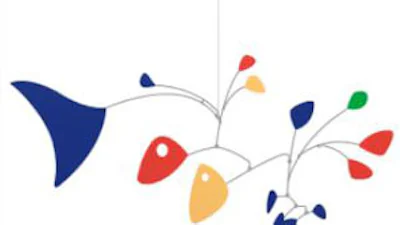 Alexander Calder doodle van Google in herhaling