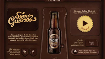 Website bierbrouwerij van chocolade