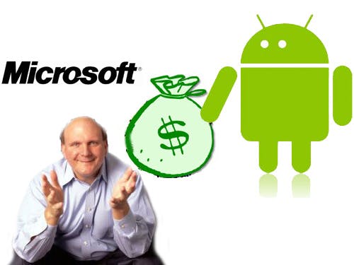 Microsoft wordt rijk door Android