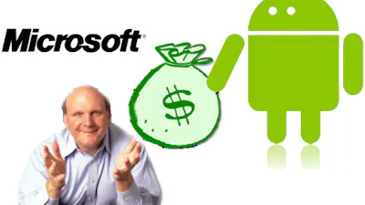 Microsoft wordt rijk door Android