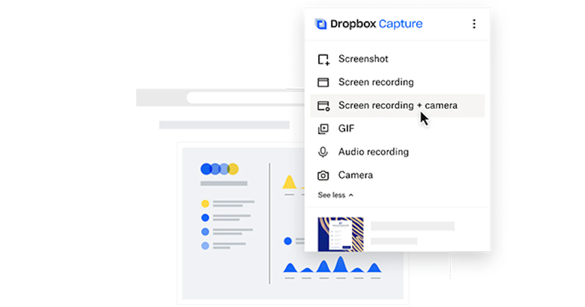 Scherm opnemen met Dropbox Capture