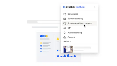 Scherm opnemen met Dropbox Capture
