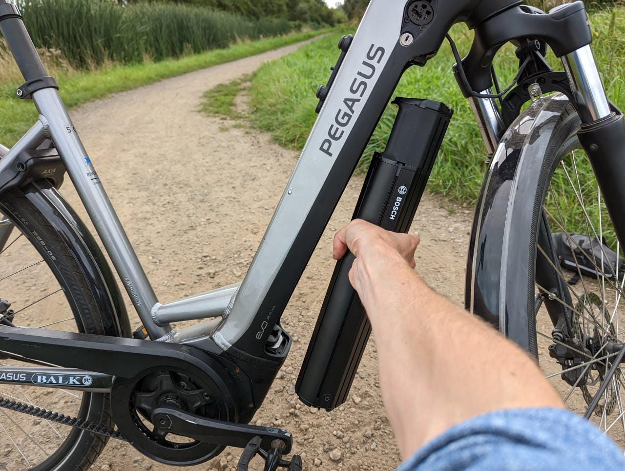 E-bike met accu in frame