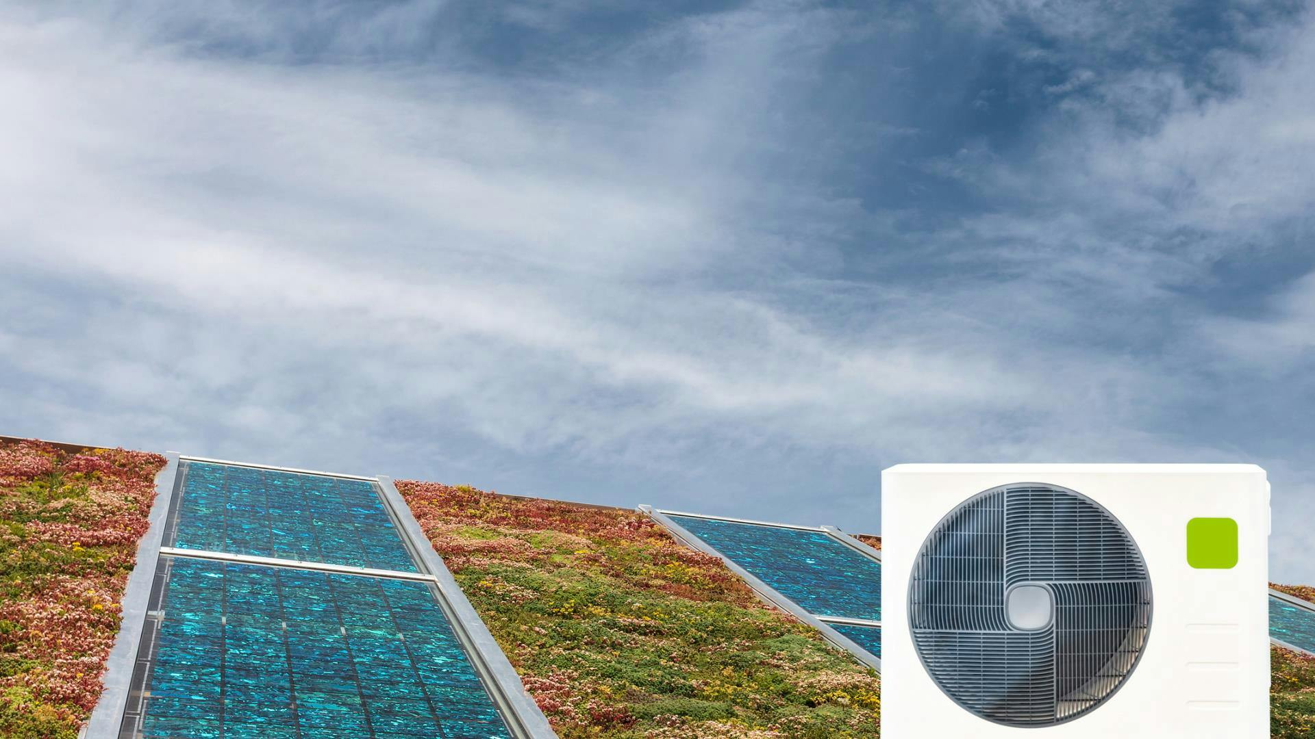 Met zonnepanelen zorg je dat de warmtepomp nog milieuvriendelijker wordt.