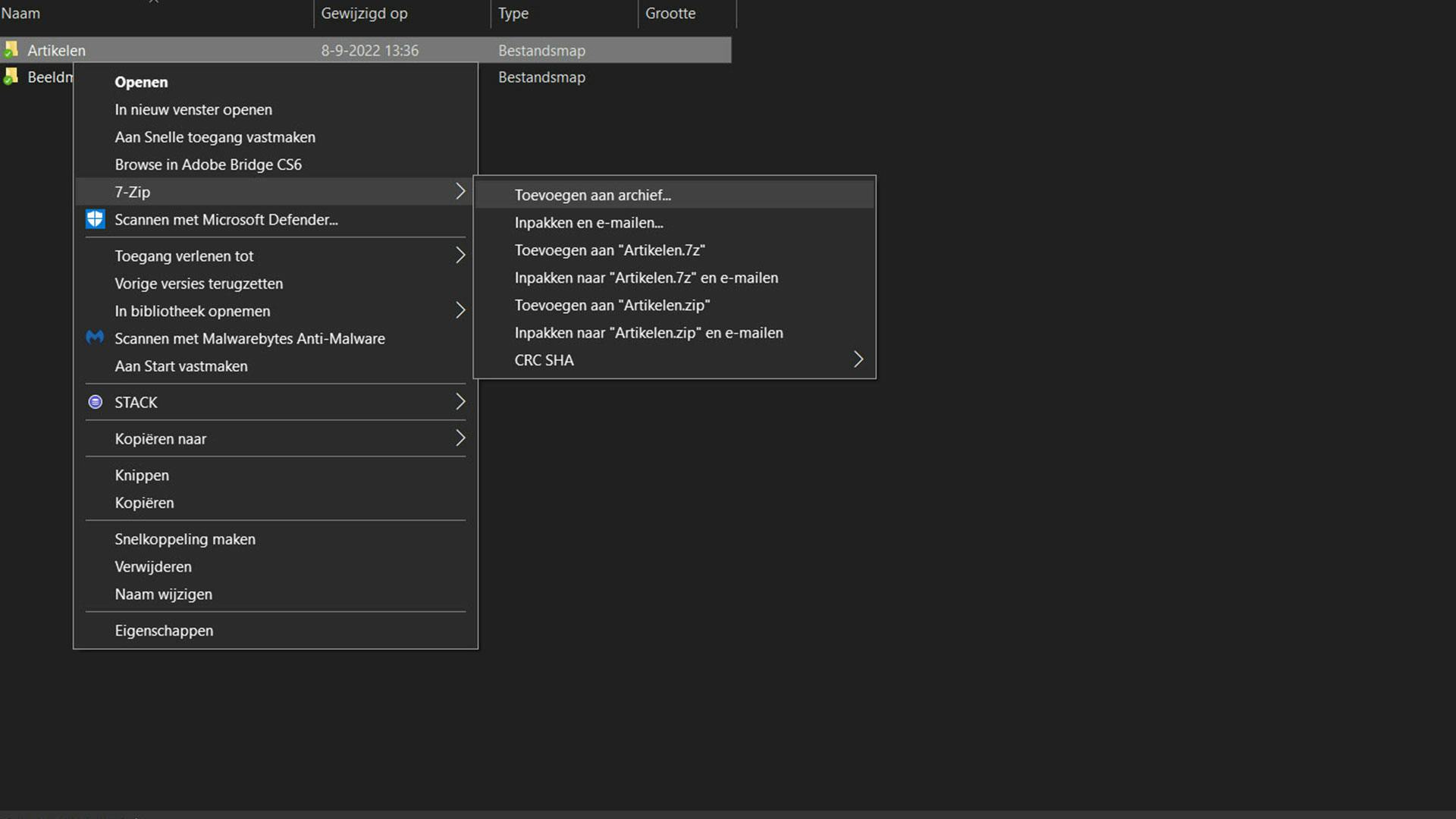 Zo geef je een zip-bestand een wachtwoord mee