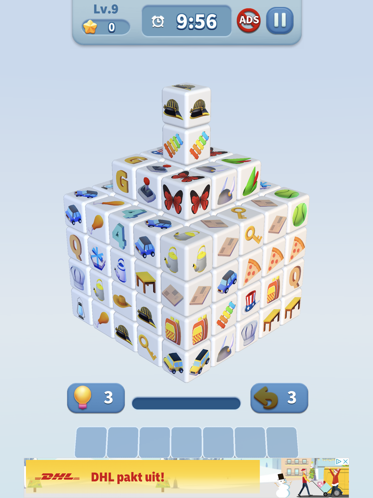 Cube Master 3D Vind drie gelijke kubussen ID.nl