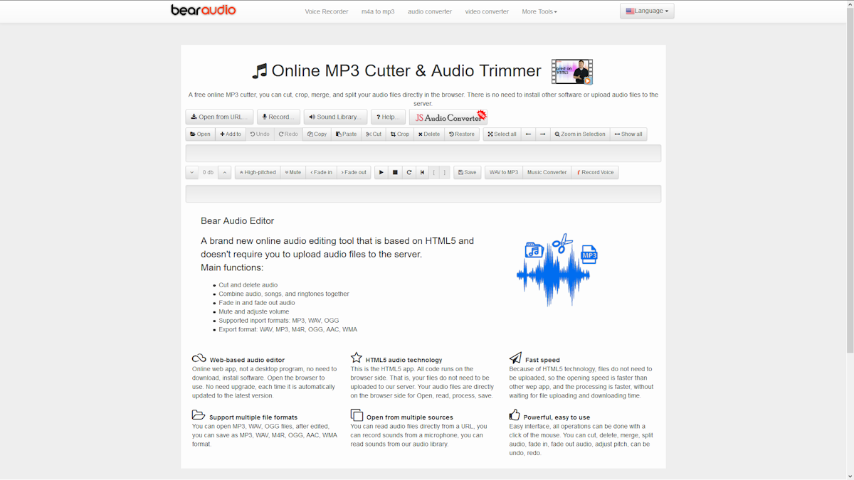 Bear Convert Gereedschapskist voor bestandsconversie en bewerking