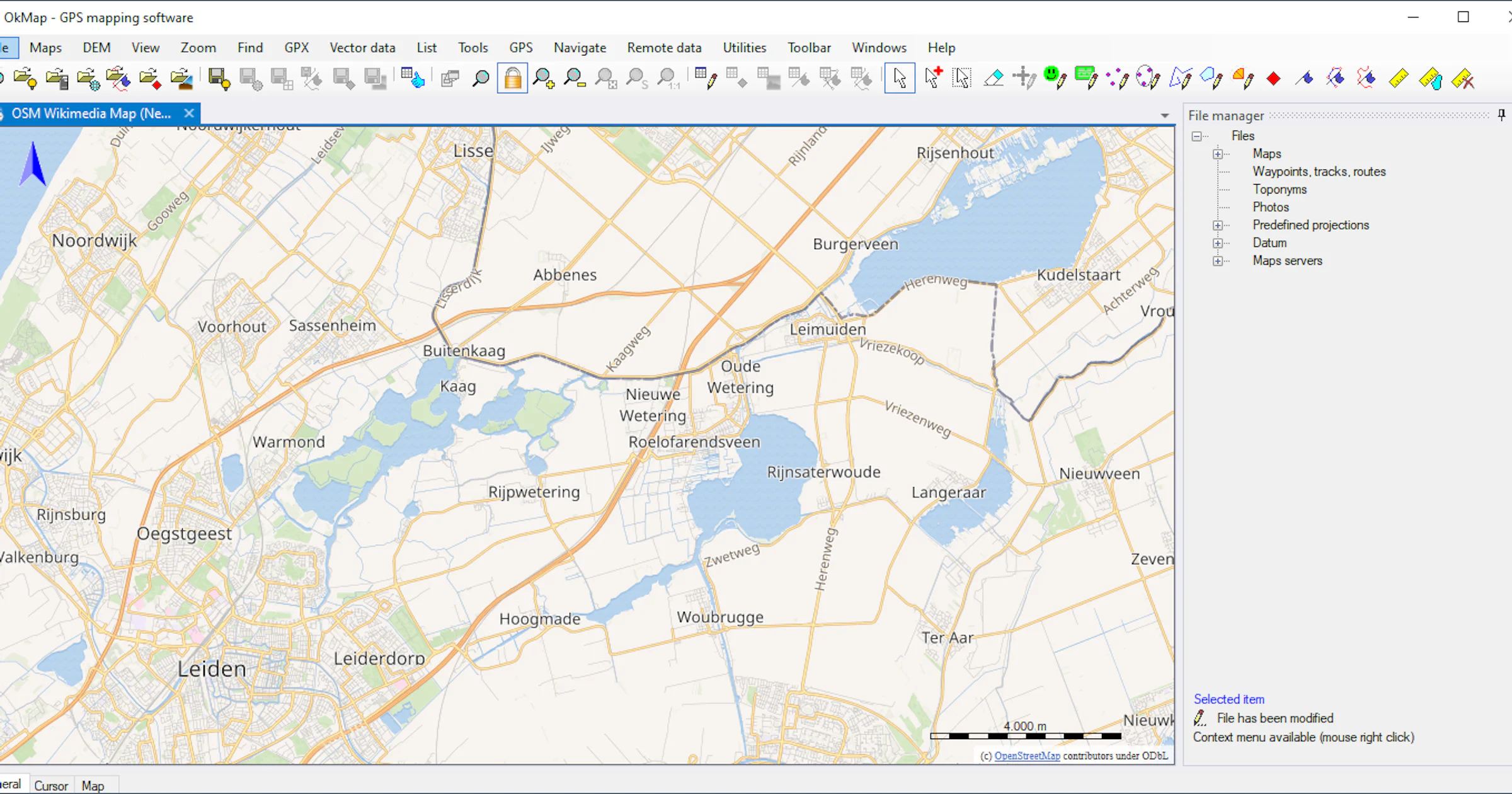 Ok Map - Bekijk zowel online als lokale kaarten