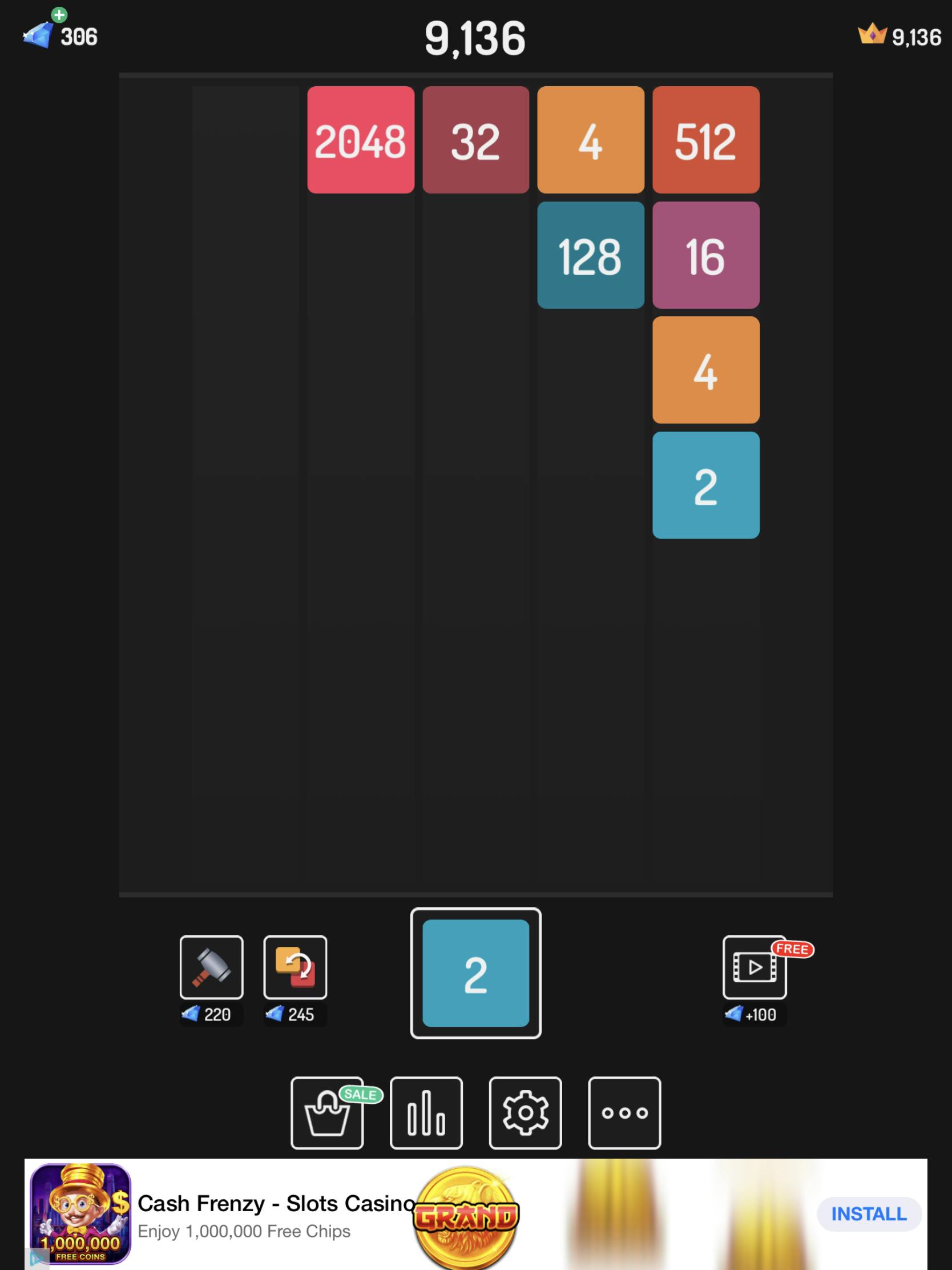 X2 Blocks - Combinatie van Tetris met 2048