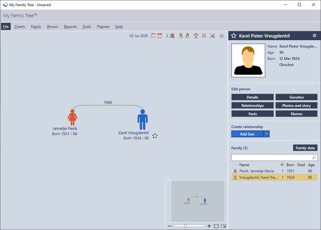 My Family Tree - Zet uw stamboom op