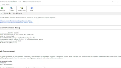 WhoCrashed - Waardoor crashte Windows?