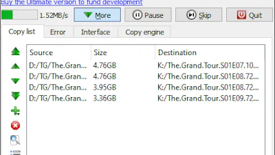 UltraCopier - Meer controle over de kopieerfunctie in Windows