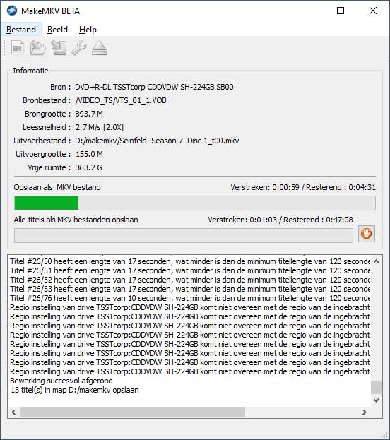 MakeMKV - Digitale back-up van cd's en dvd's