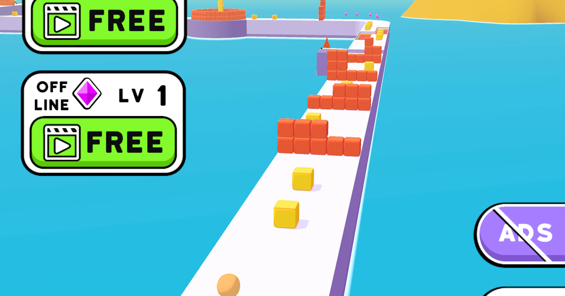 Cube Surfer - Blokken verzamelen