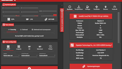 OCCT - Cpu en gpu testen