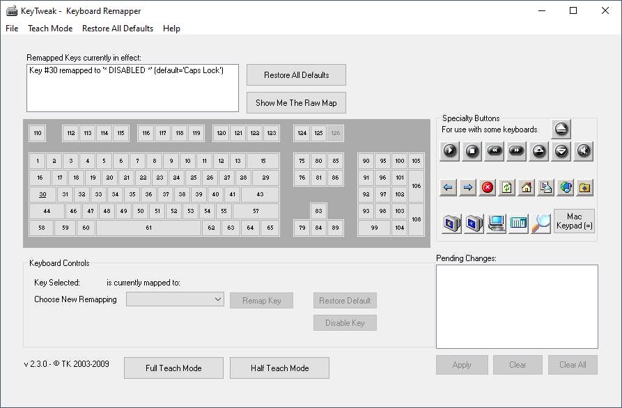 KeyTweak - Toetsen tweaken