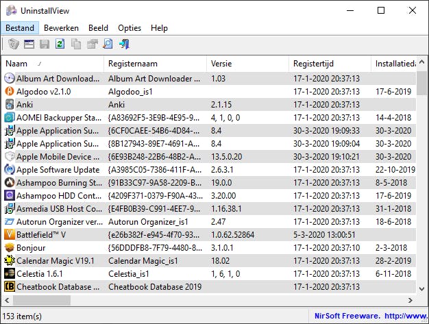 UninstallView - Weg is weg