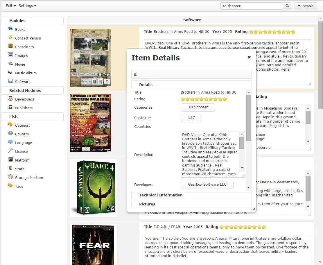 Data Crow - Verzameling bijhouden