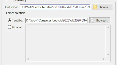 Text 2 Folders - Mappen aanmaken