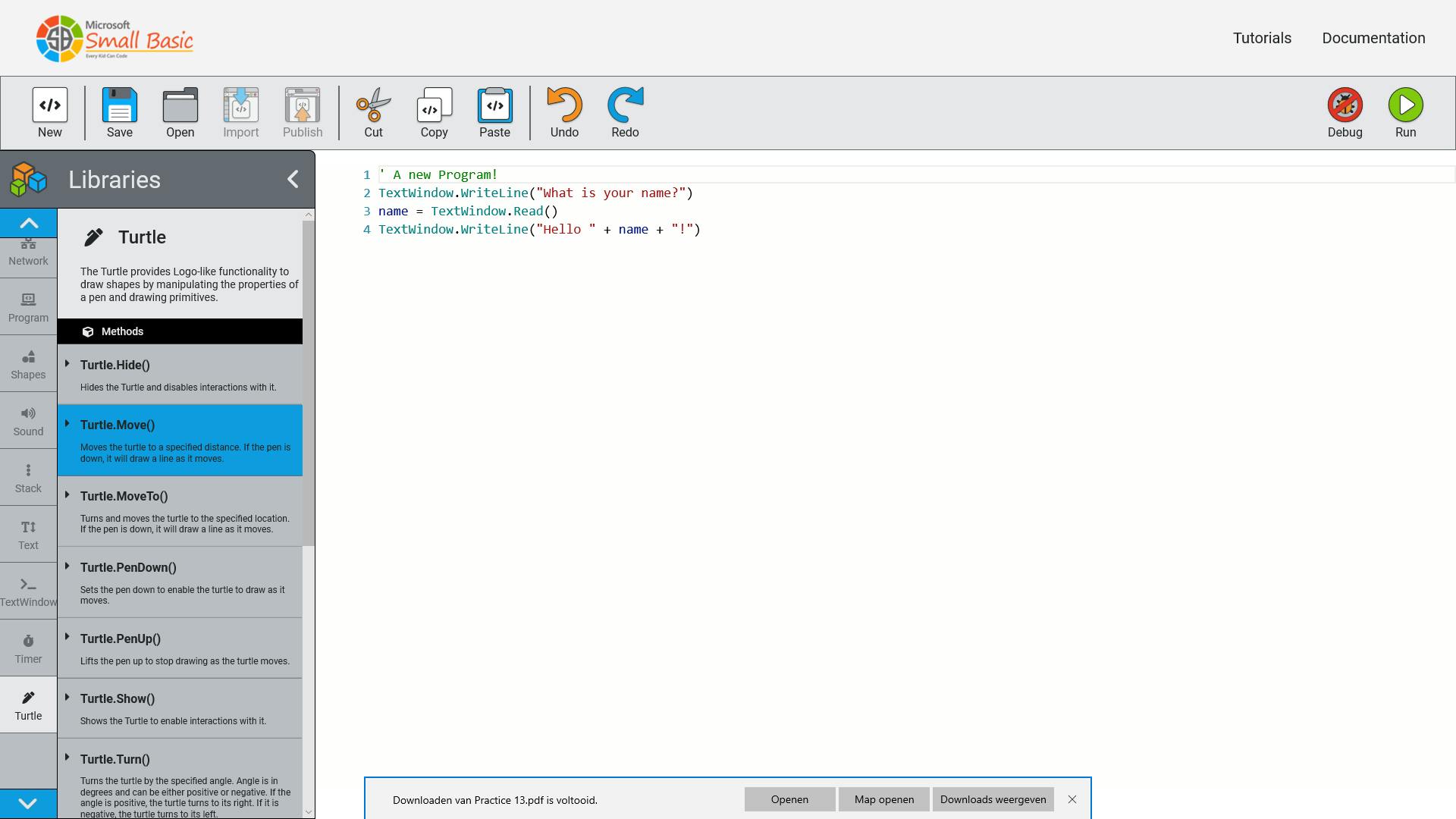 Small Basic - Simpel programmeren