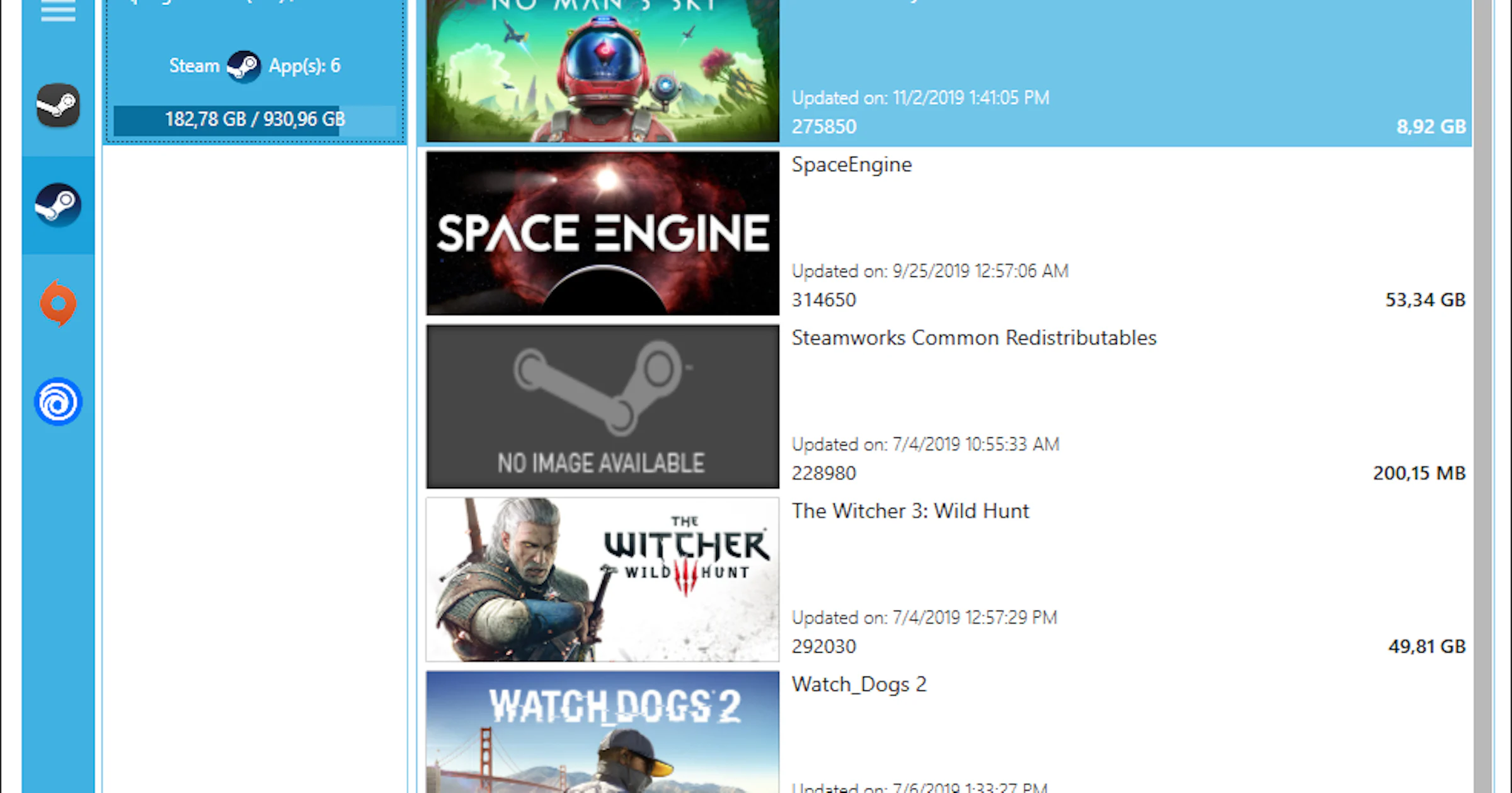 Steam Library Manager - Beheer centraal games van Steam, Origin én Uplay