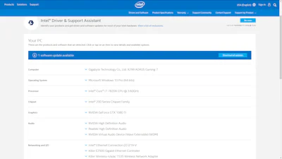 Intel Driver & Support Assistant - Vind nieuwe stuurprogramma’s