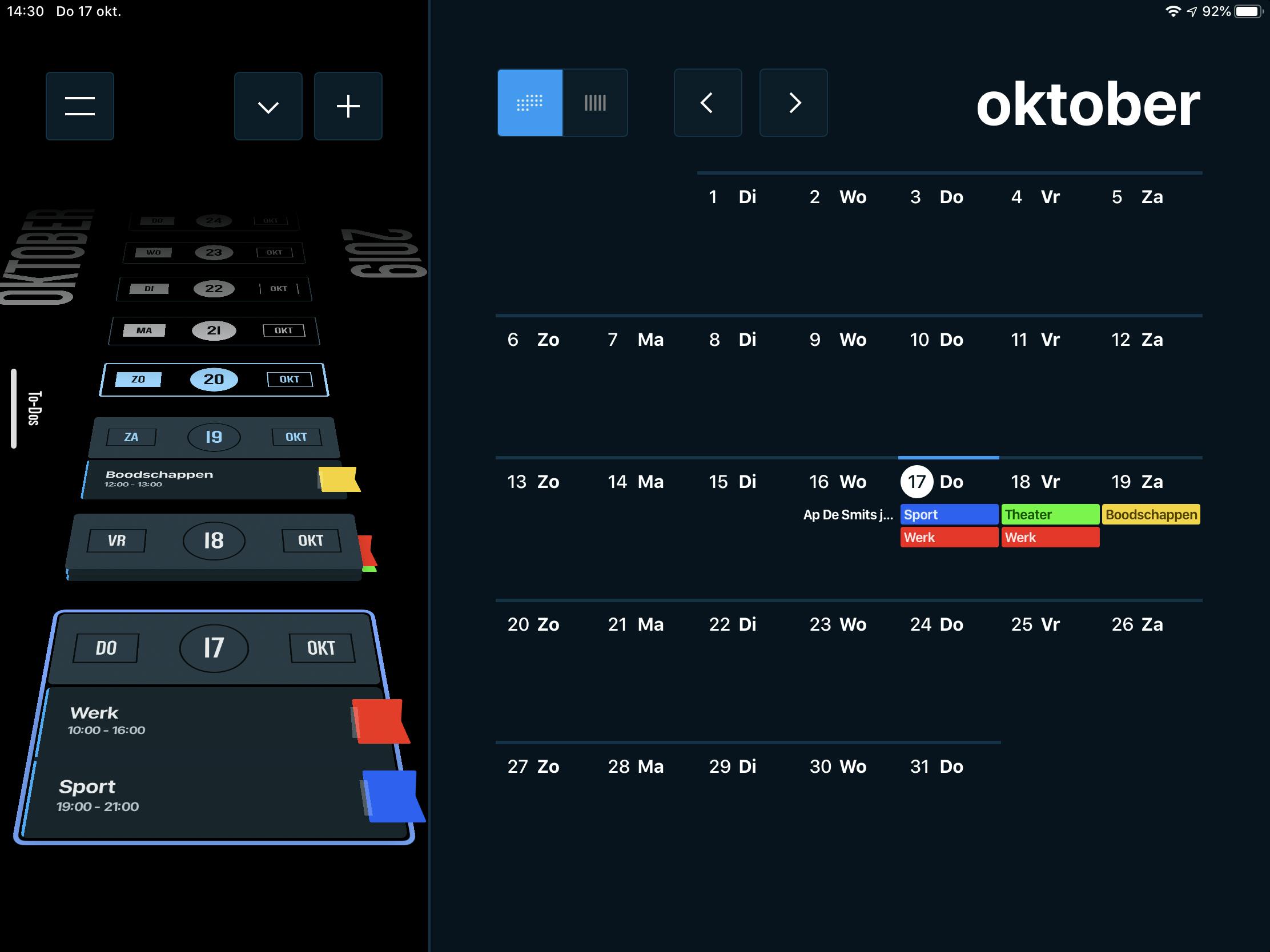 Vantage - Een fraaie agenda-app voor iPhone en iPad.