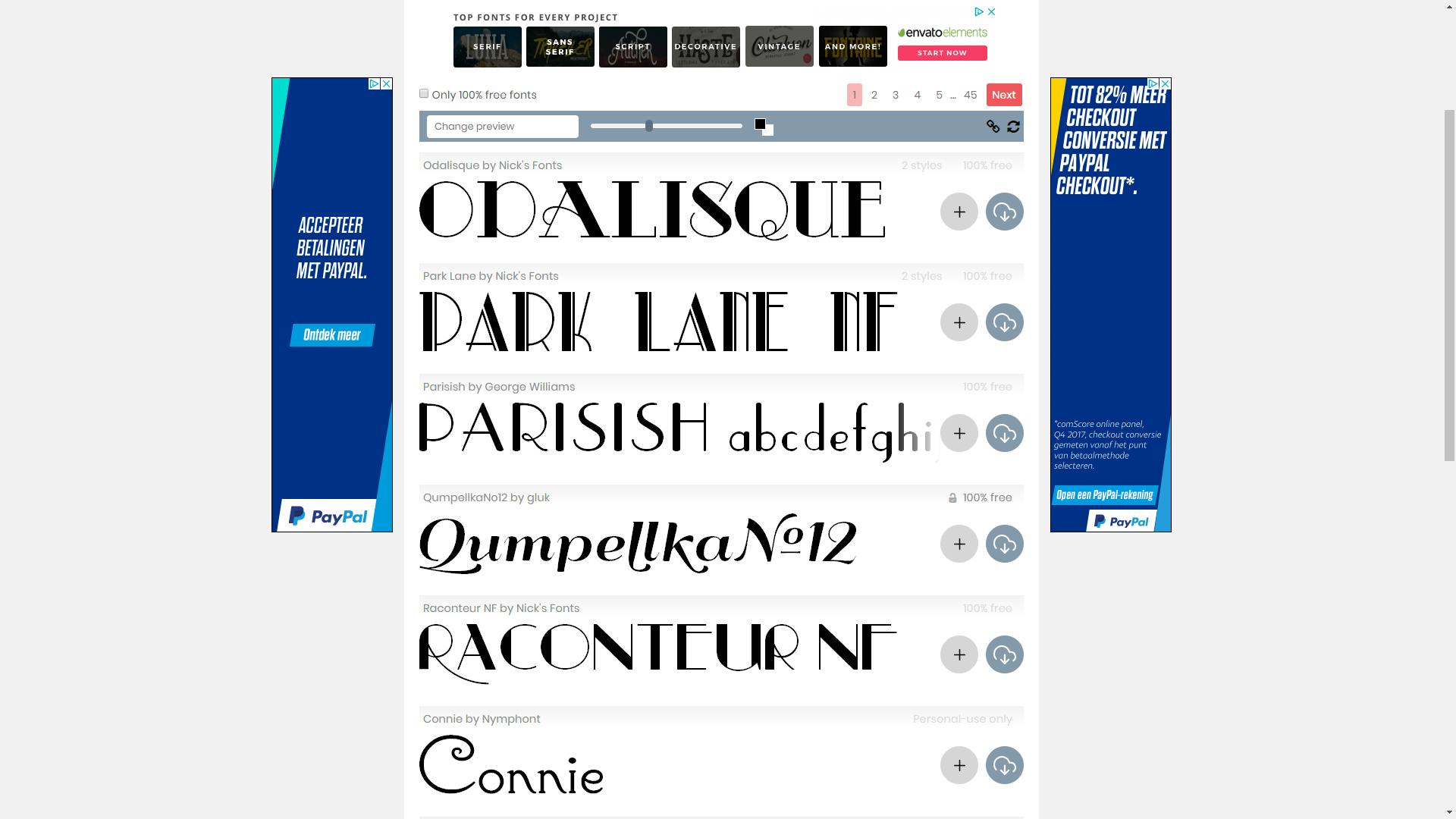 FontSpace - ruim 60.000 lettertypen