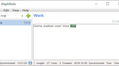 AlephNote - Maak gestructureerde aantekeningen