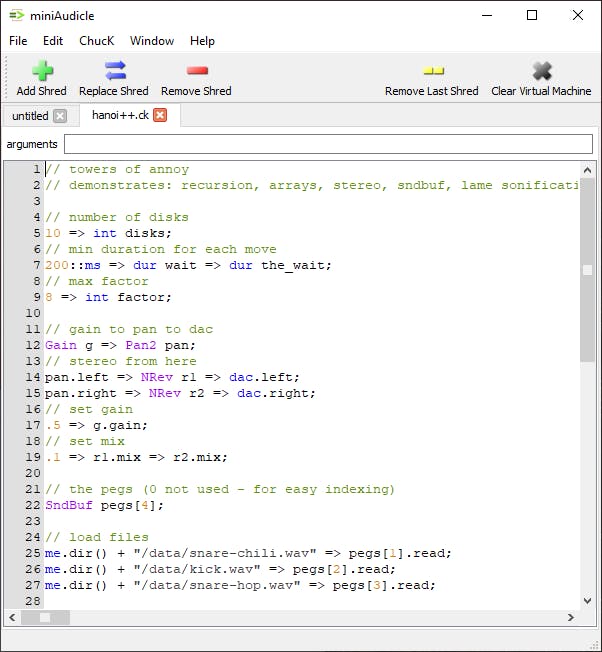 ChucK - Een programmeersysteem om muziek mee te maken
