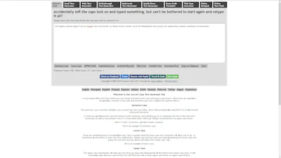 Convertcase - Tover hoofdletters om in kleine en meer