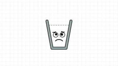 Happy Glass - Mik al het water in het glas