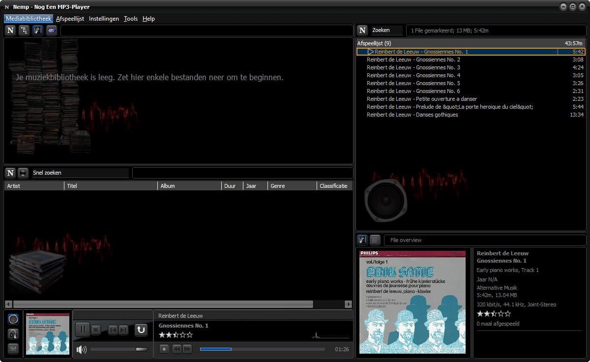 Nemp - Een uitgebreide muziekspeler/-beheerder
