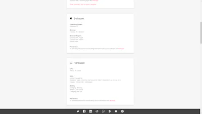 Webkay - Hoeveel informatie geeft de browser prijs?