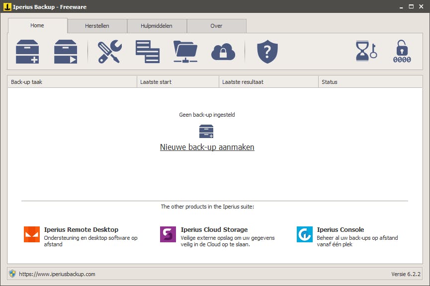 Backup Free - Een uitgebreid Nederlandstalig backup-programma