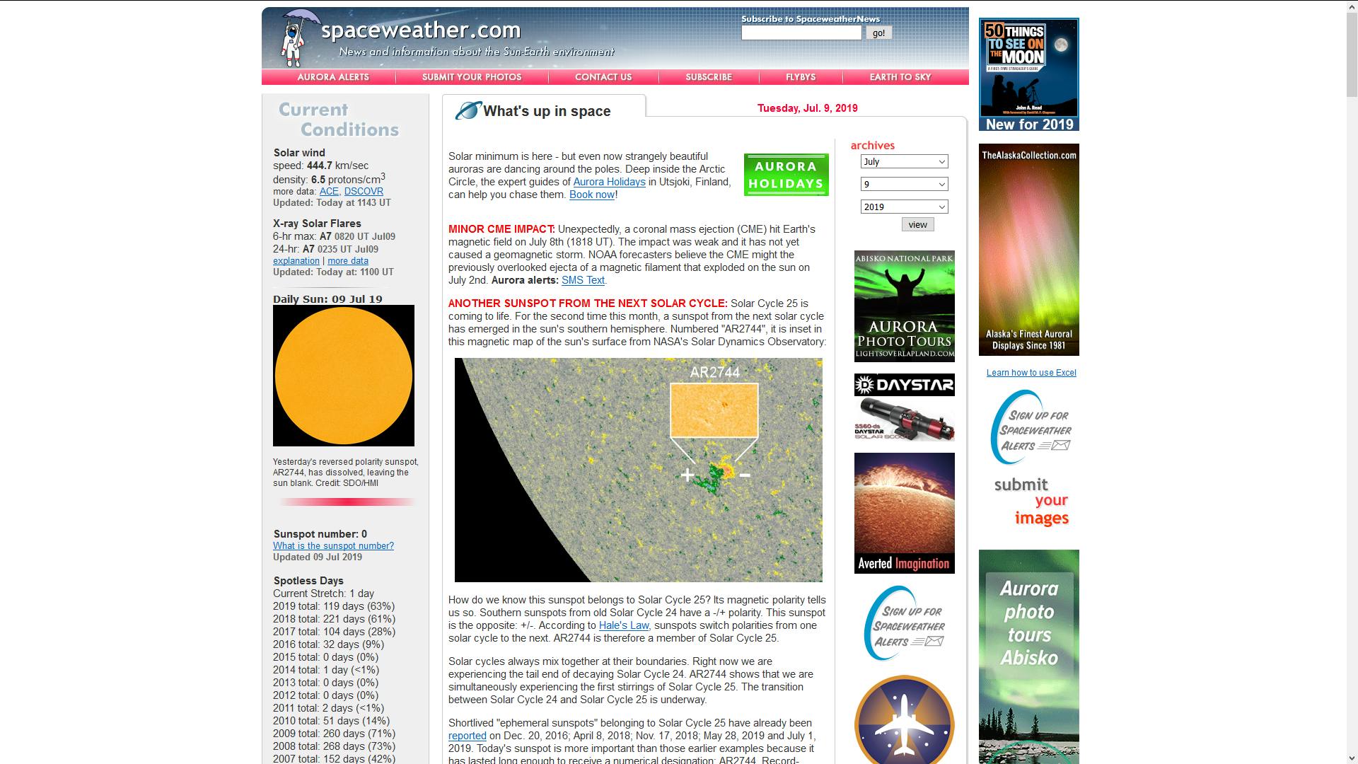 Spaceweather - Al het weer waarover Gerrit Hiemstra u niet vertelt