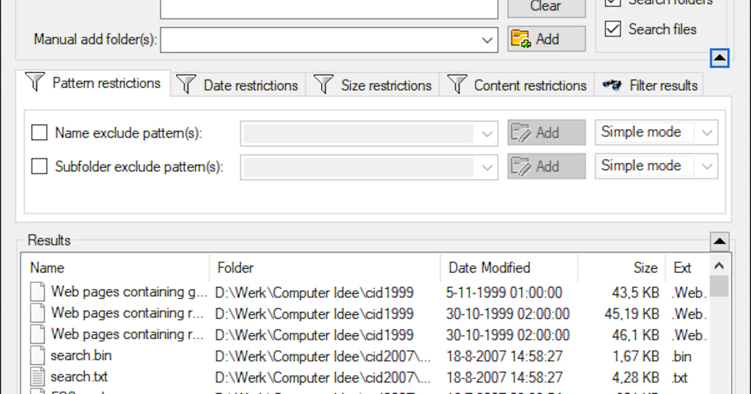 CSearcher - Razendsnelle vervanger voor de trage zoekfunctie van Verkenner