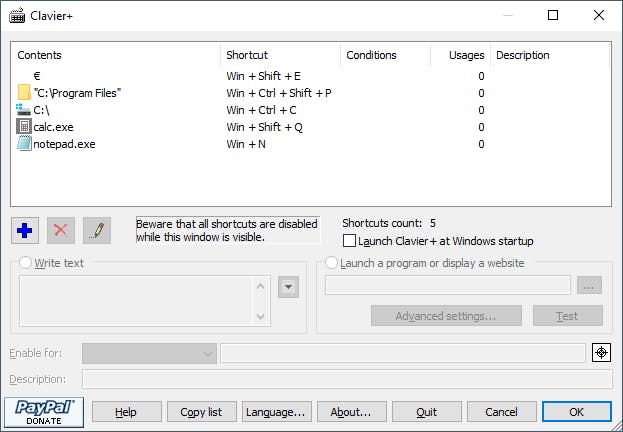 Clavier - Automatiseer van alles door middel van sneltoetsen