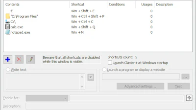 Clavier - Automatiseer van alles door middel van sneltoetsen