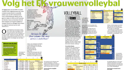 Uit het blad - Volg het EK vrouwenvolleybal