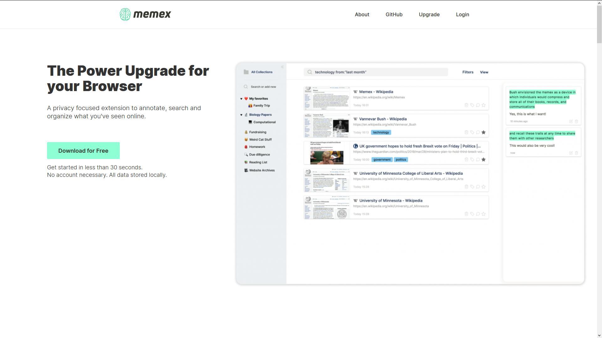 Memex - Log je surftochten vast